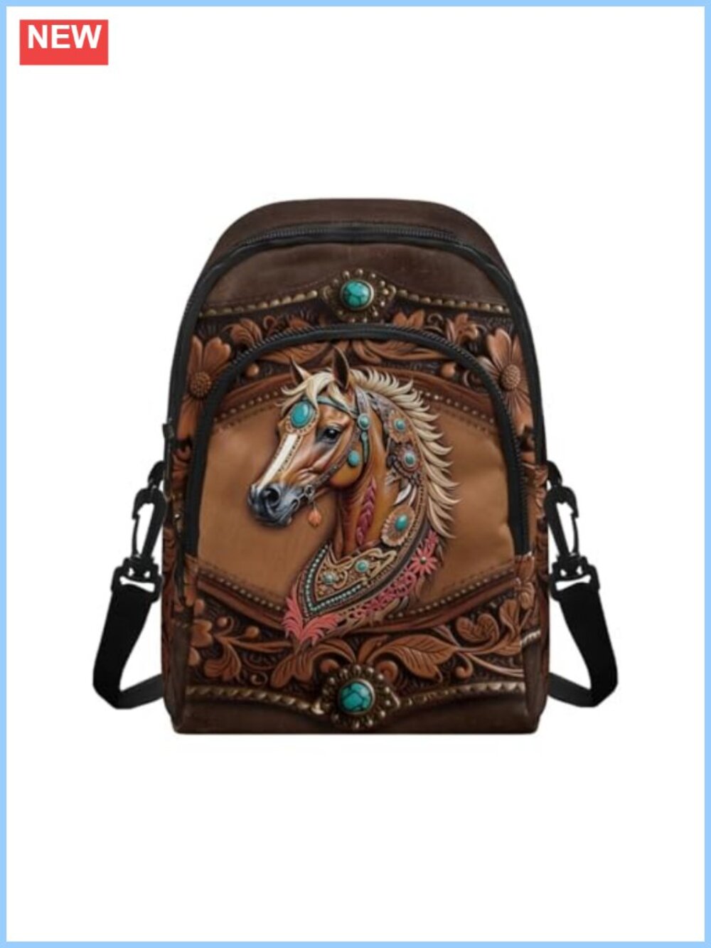 Small Polyester Crossbody Bag with Card Slots & Adjustable Strap